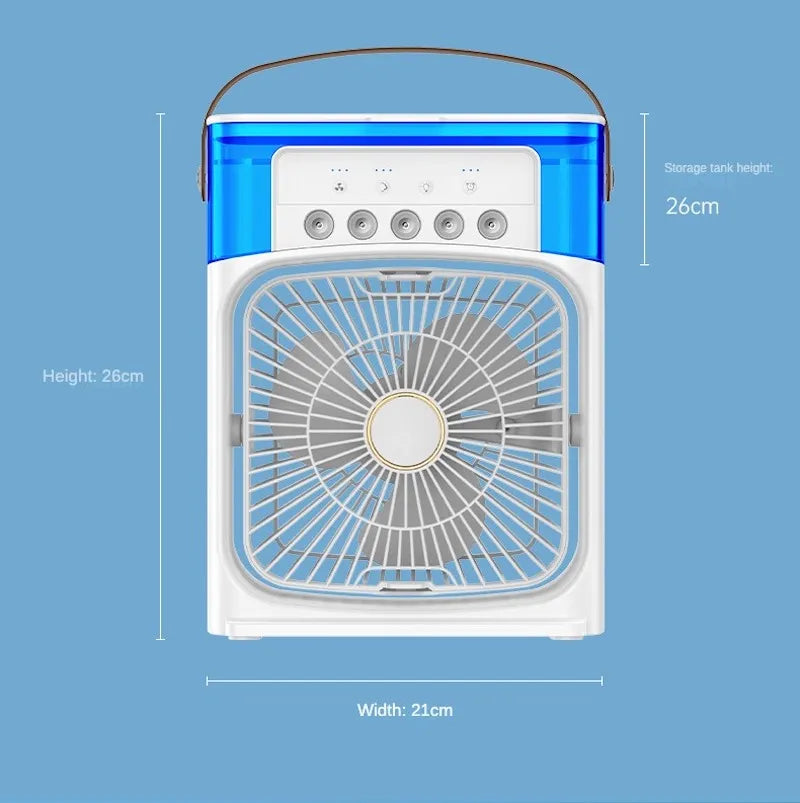 Umidificador Ventilador E Refrigerador De Ar Portátil